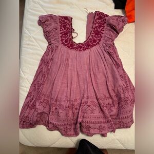 Free People Fuchsia Romper